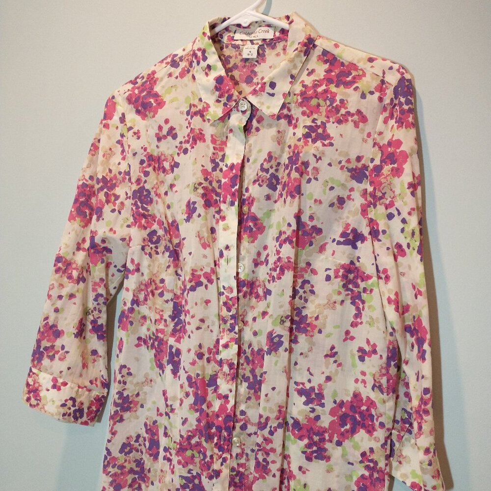 NWOT Coldwater Creek No Iron Blouse